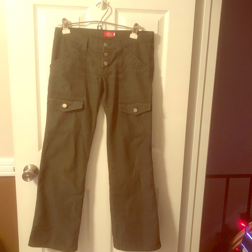 Dickies olive denim pants Size 7
